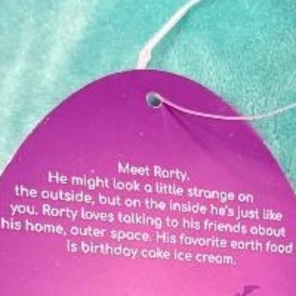 NWT ~ SQUISHMALLOWS ~ 12" RORTY THE MONSTER / ALIEN KELLY TOY - Picture 9 of 16